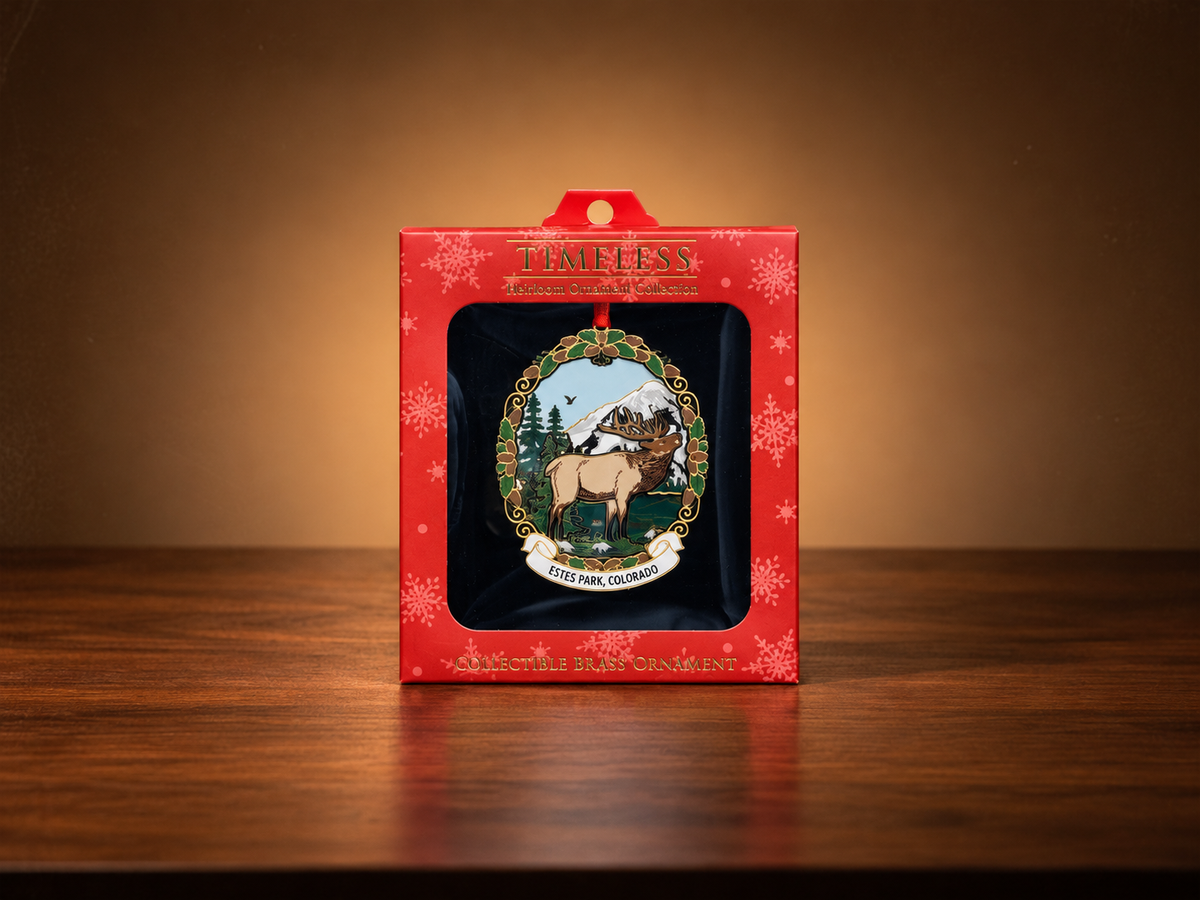 Estes Park Elk Collectible Timeless Christmas Ornament