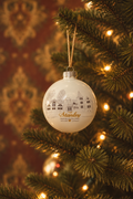 The Stanley Chocolate Factory Illustrated Glass Ball Christmas Ornament
