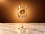 Hand Painted Wine Glass