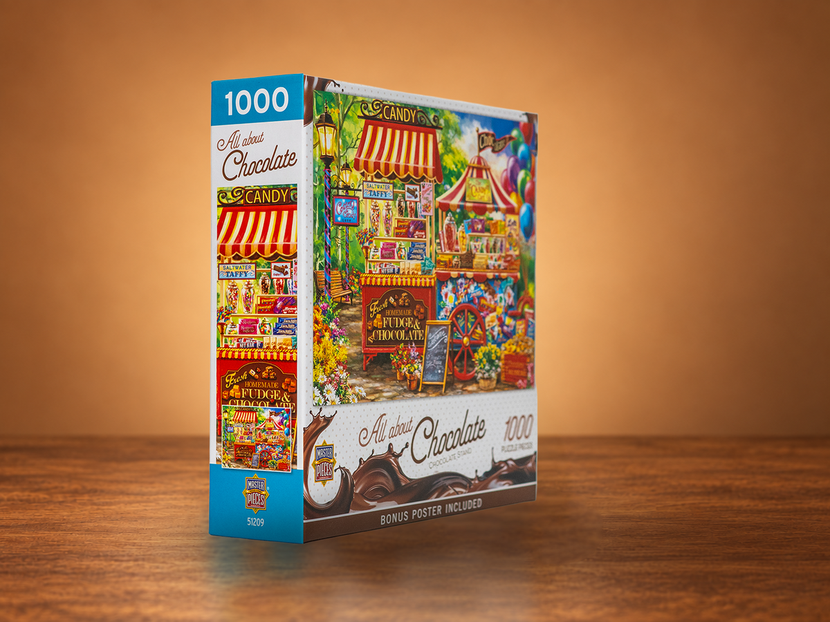 MasterPieces "All About Chocolate - Chocolate Stand" 1000-Piece Jigsaw Puzzle