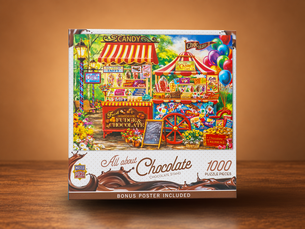 MasterPieces "All About Chocolate - Chocolate Stand" 1000-Piece Jigsaw Puzzle