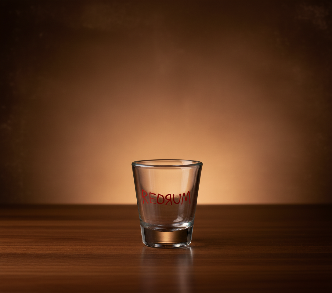 Redrum Shot Glass