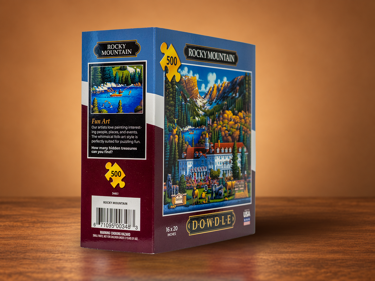 Dowdle Folk Art "Rocky Mountain" 500-Piece Jigsaw Puzzle