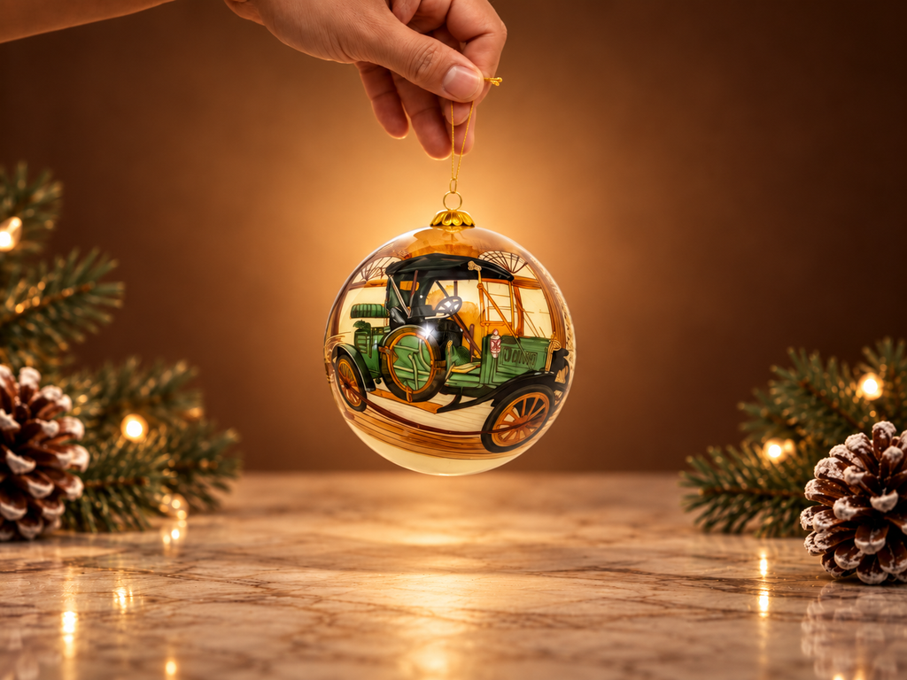 The Stanley Chocolate Factory Steamer Glass Ball Christmas Ornament