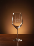 Stanley Chocolate Factory Etched Champagne Flute
