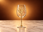 Hand Painted Wine Glass
